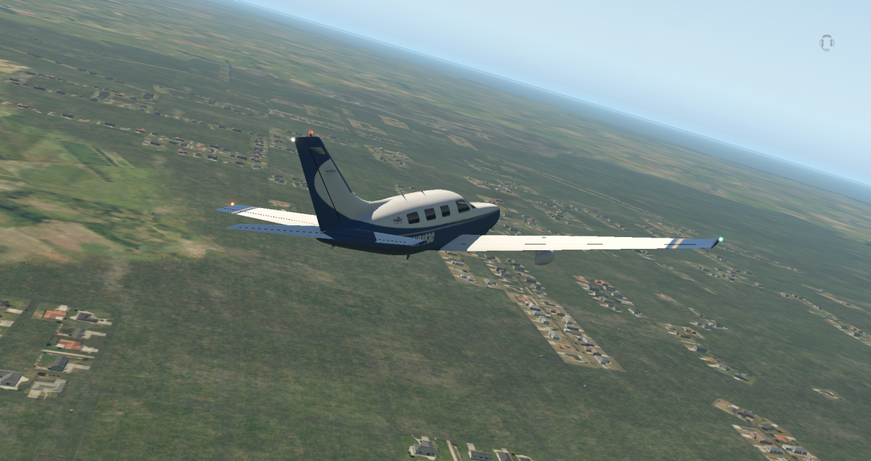 Sobrevoo em Chuí - 1000 ft - XP11 Cenário Default